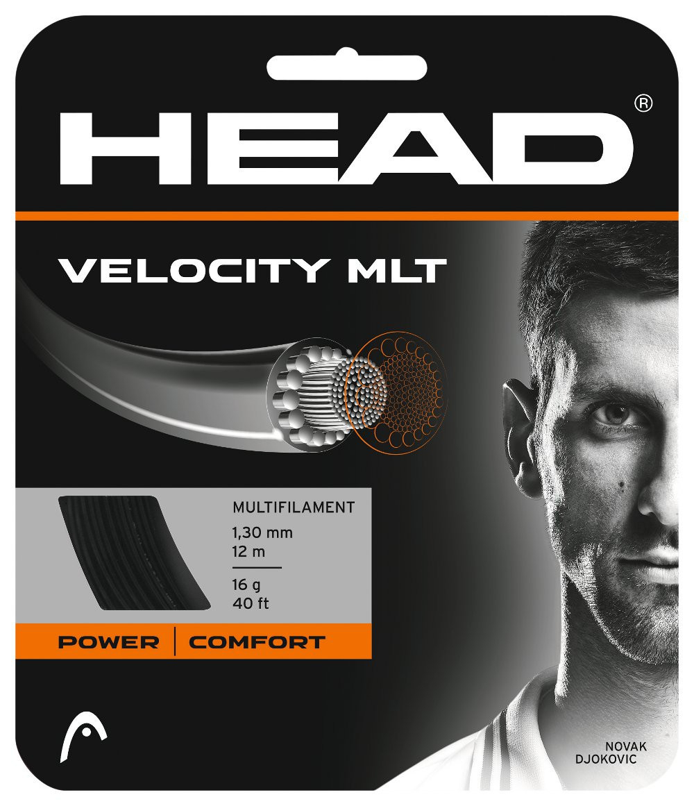 Теннисные струны Head Velocity MLT (12 m) - черный