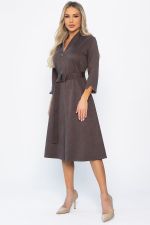 Платье трикотажное Дарьяна НЬЮ (горький шоколад) П14305-18М LT Collection