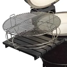 Керамический угольный гриль DinoEgg Classic Black, 46 см, с ножками и столиками