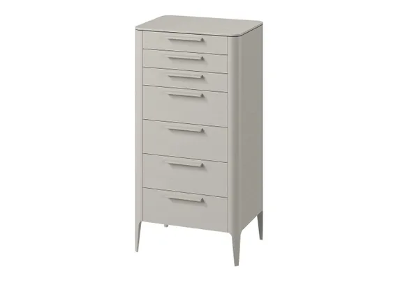 Комод Type oak высокии? 7 ящиков (серо-бежевый)