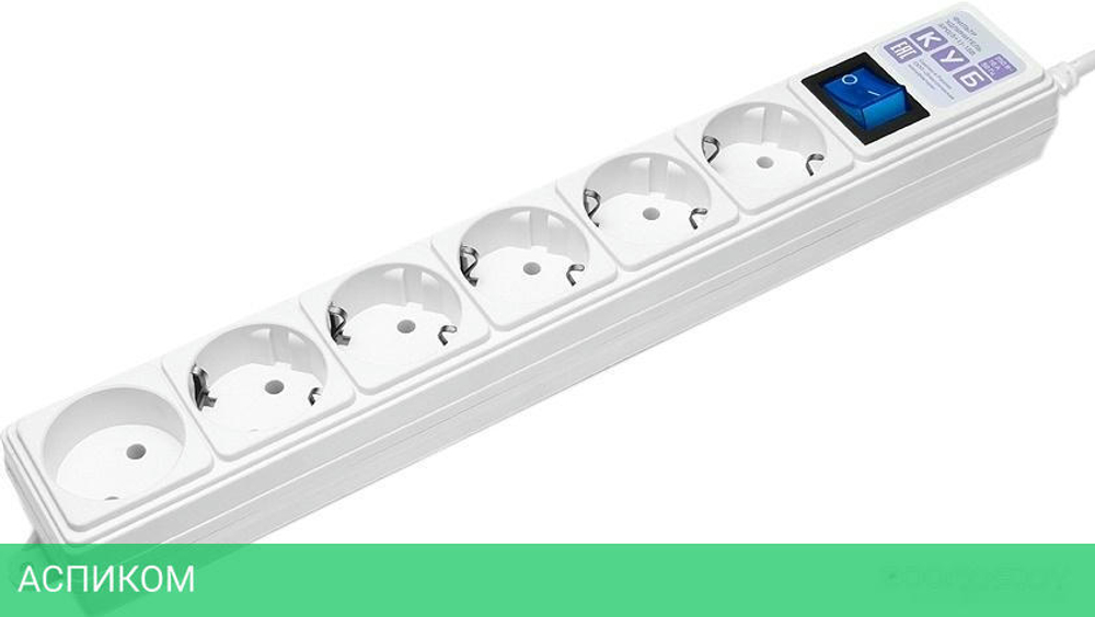 Сетевой фильтр Power Cube Куб SPG(5+1)-16B-0,5М