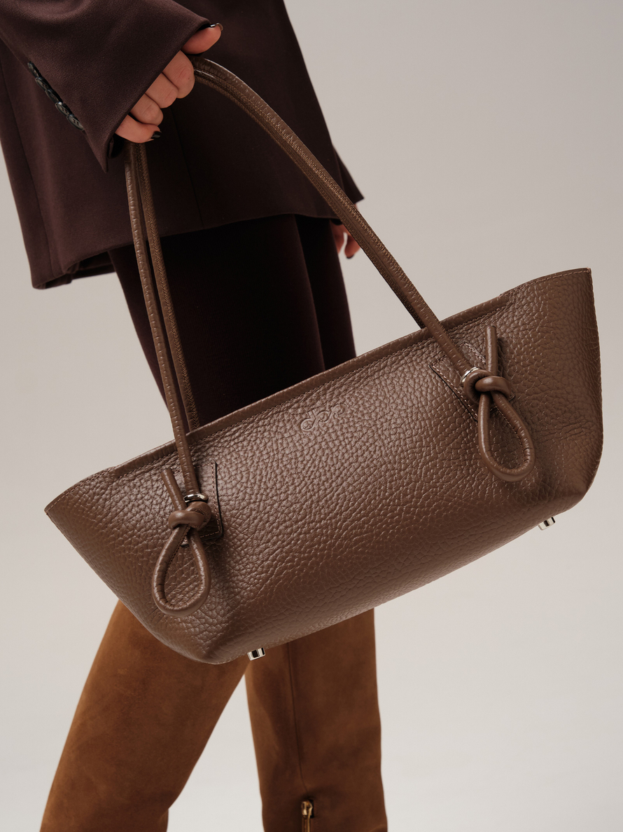 Кожаная сумка DBR 31340 коричневый какао