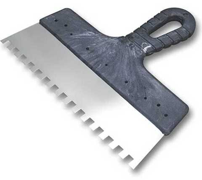 Шпатель зубчатый 350 мм.