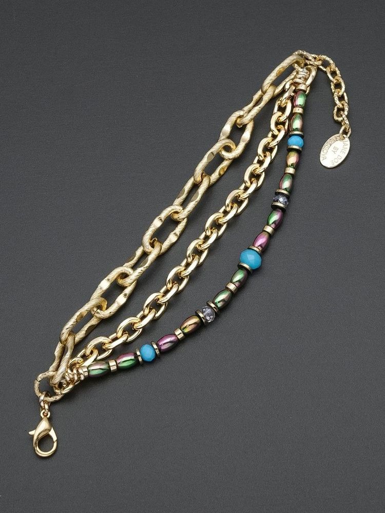 HMG 1339 G Enamel cross Колье  арт.2350