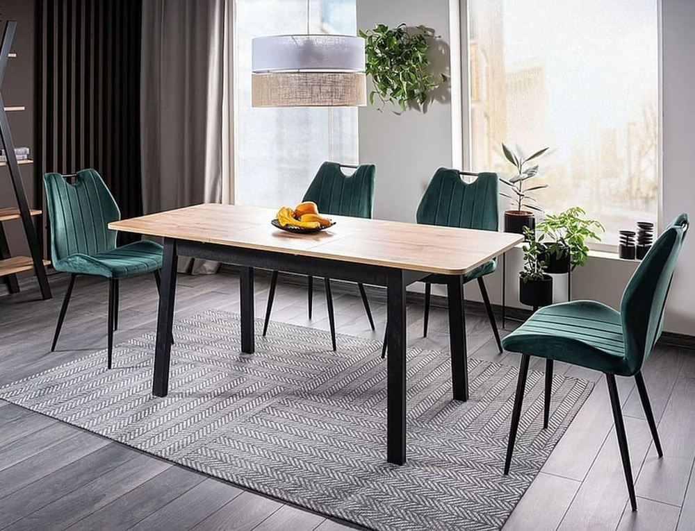 Стул SIGNAL ARCO Velvet Bluvel 78 зеленый/черный