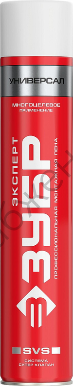 ЗУБР STD выход до 42л SVS, 750 мл, адаптерная всесезонная, Монтажная пена (41143)