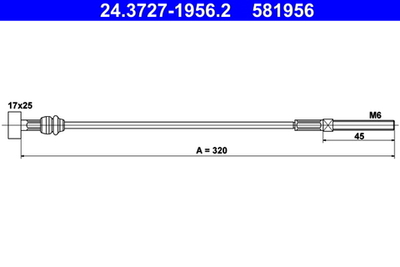 ATE - 24372719562-ATE - Cable Pull, parking brake
