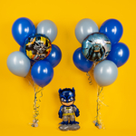 Фольгированный шар «Бэтмен» в голубом цвете, 46 см