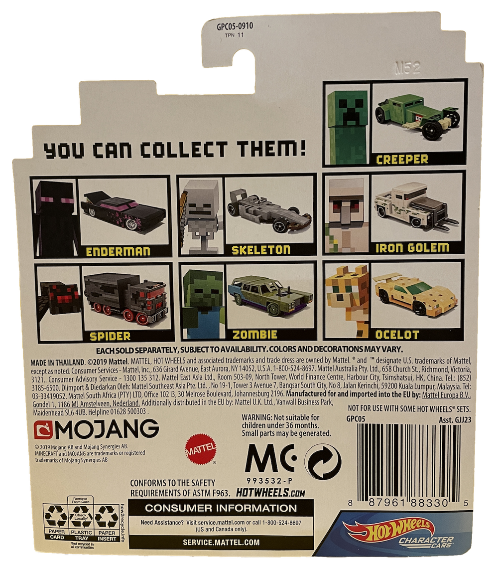 Hot Wheels Minecraft Character Set (2020)
