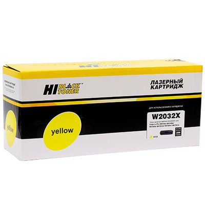 Тонер-картридж Hi-Black (HB-W2032X) для HP Color LaserJet Pro M454dn/M479dw, №415X, Yellow, 6K