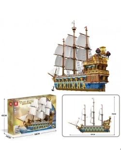 Конструктор Флагманский трёхмачтовый корабль 3162 детали