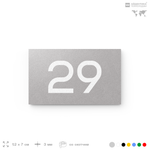 Табличка с номером 29 на дверь квартиры, для офиса, кабинета, аудитории, склада, серая 120х70 мм, Айдентика Технолоджи