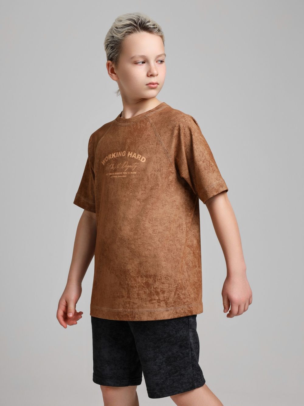 Фуфайка для мальчика Сидней-2 Виотекс КОРИЧНЕВЫЙ