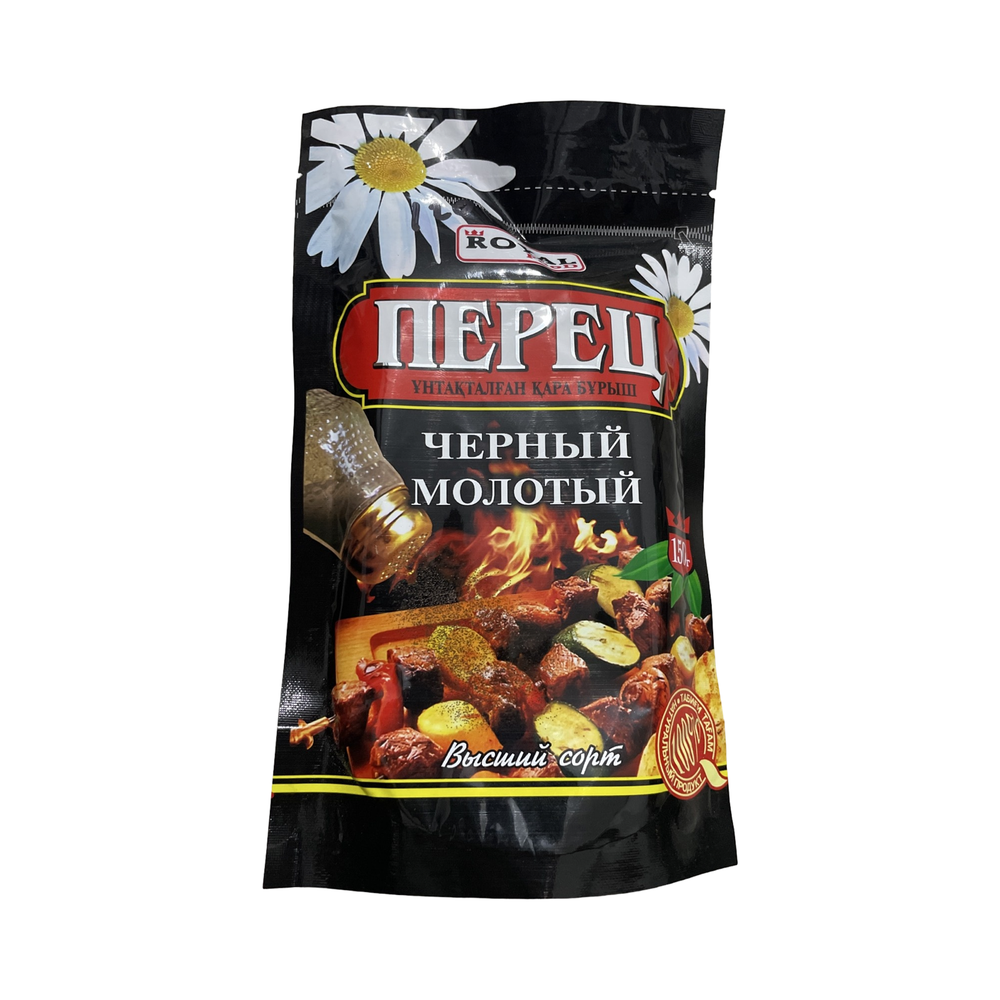 Перец Royal food черный молотый д/п 150г