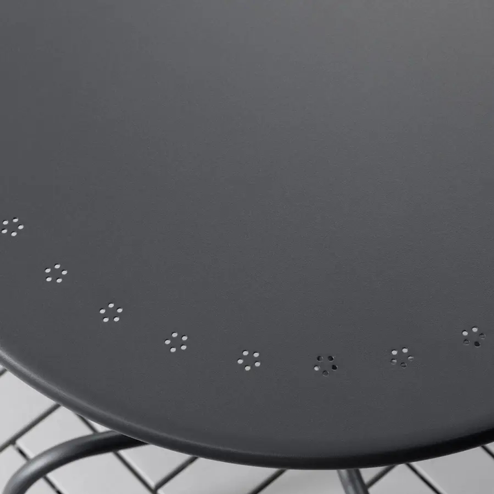 Комплект стол+2стула - IKEA LÄCKÖ/LACKO/ЛЭККО ИКЕА,71,5х69 см, черный