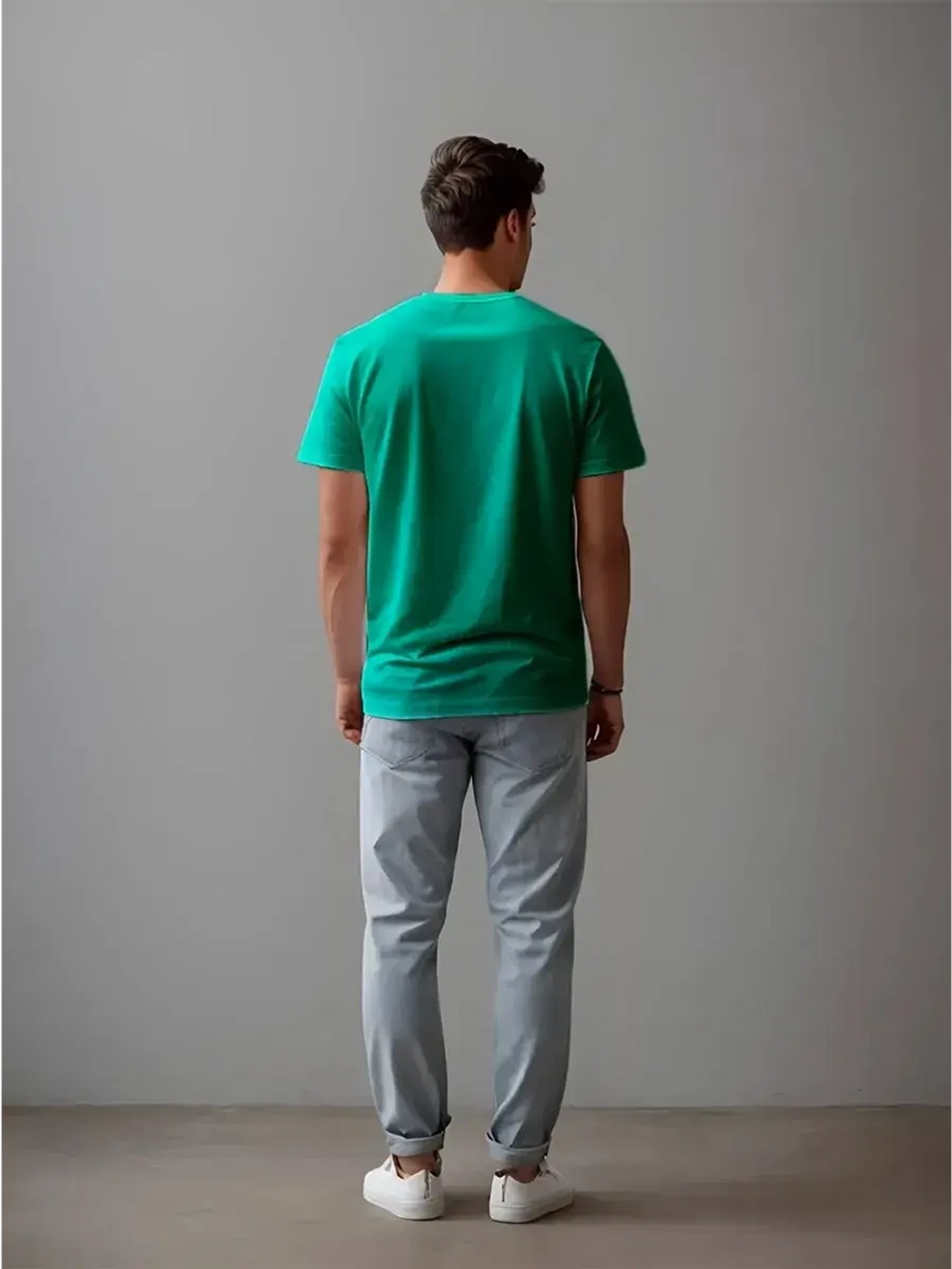 Футболка однотонная базовая хлопок унисекс Баракаттекс