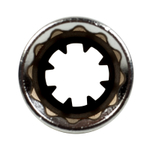 KING TONY (463014RC) Головка свечная двенадцатигранная 1/2", 14 мм, резиновый фиксатор