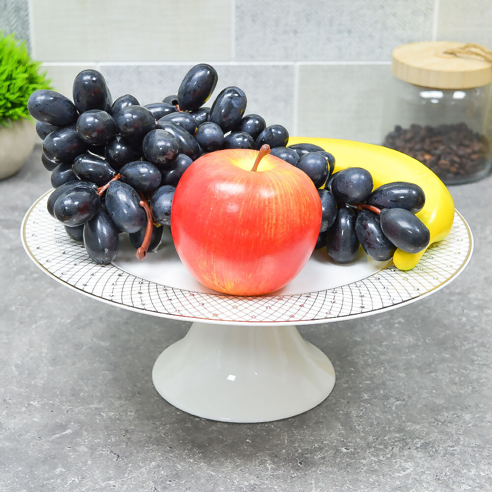 Блюдо 27см на ножке "Parighanka", фарфор