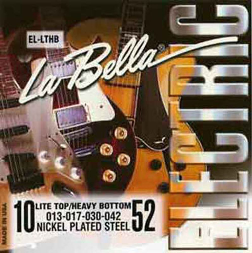 La Bella EL-LTHB Light Top Heavy Bottom 10-52 Комплект струн для электро-гитары. доп. 1 и 2 струна.