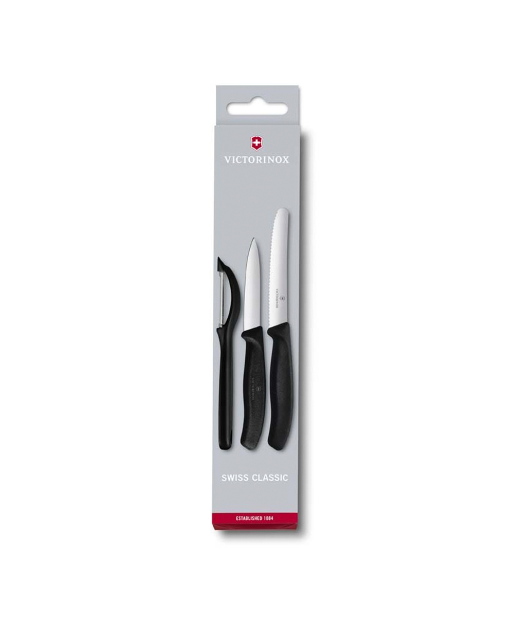 Набор Victorinox кухонный, 3 предмета, черный