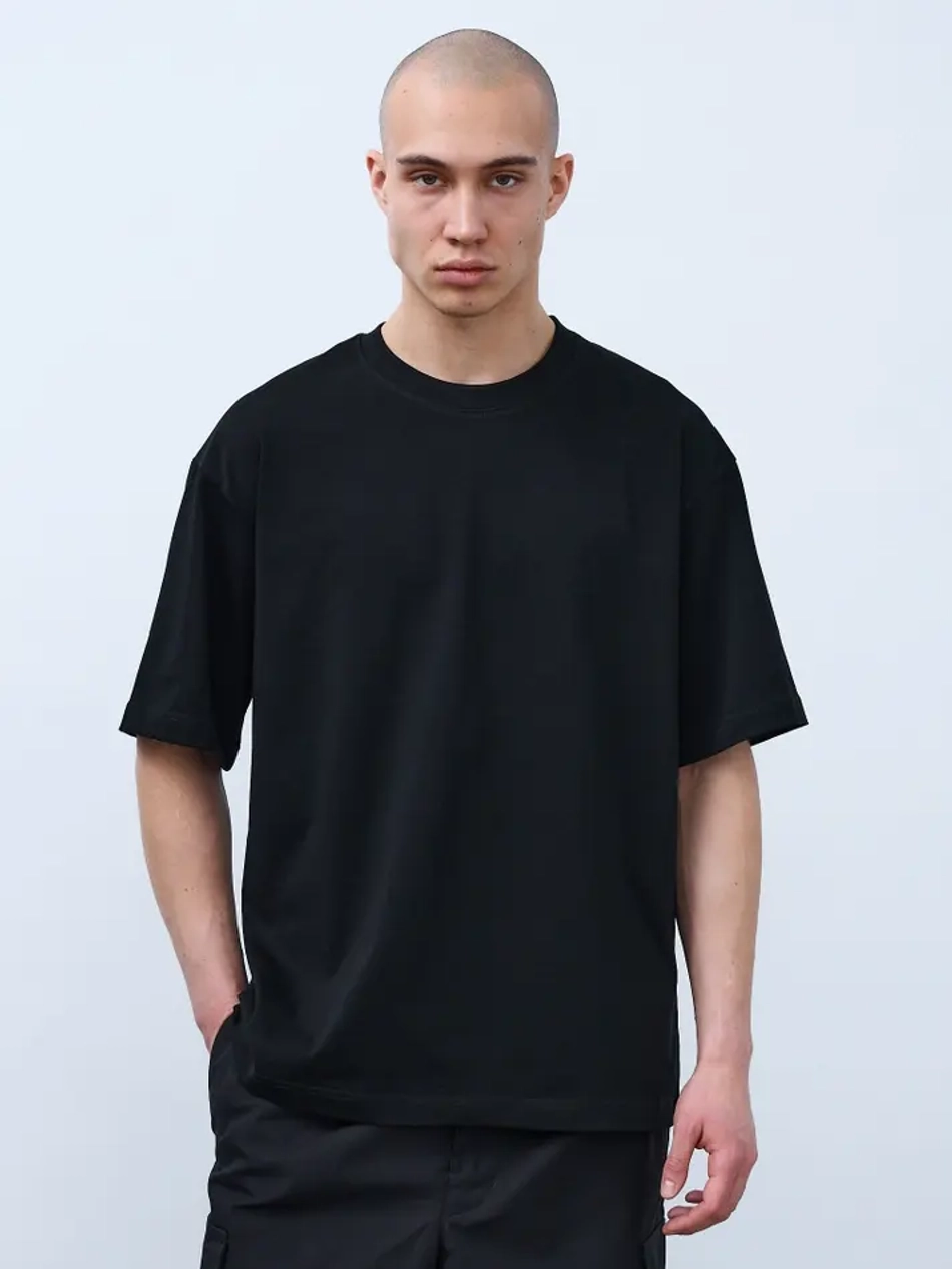 Футболка оверсайз (черный) 230 г