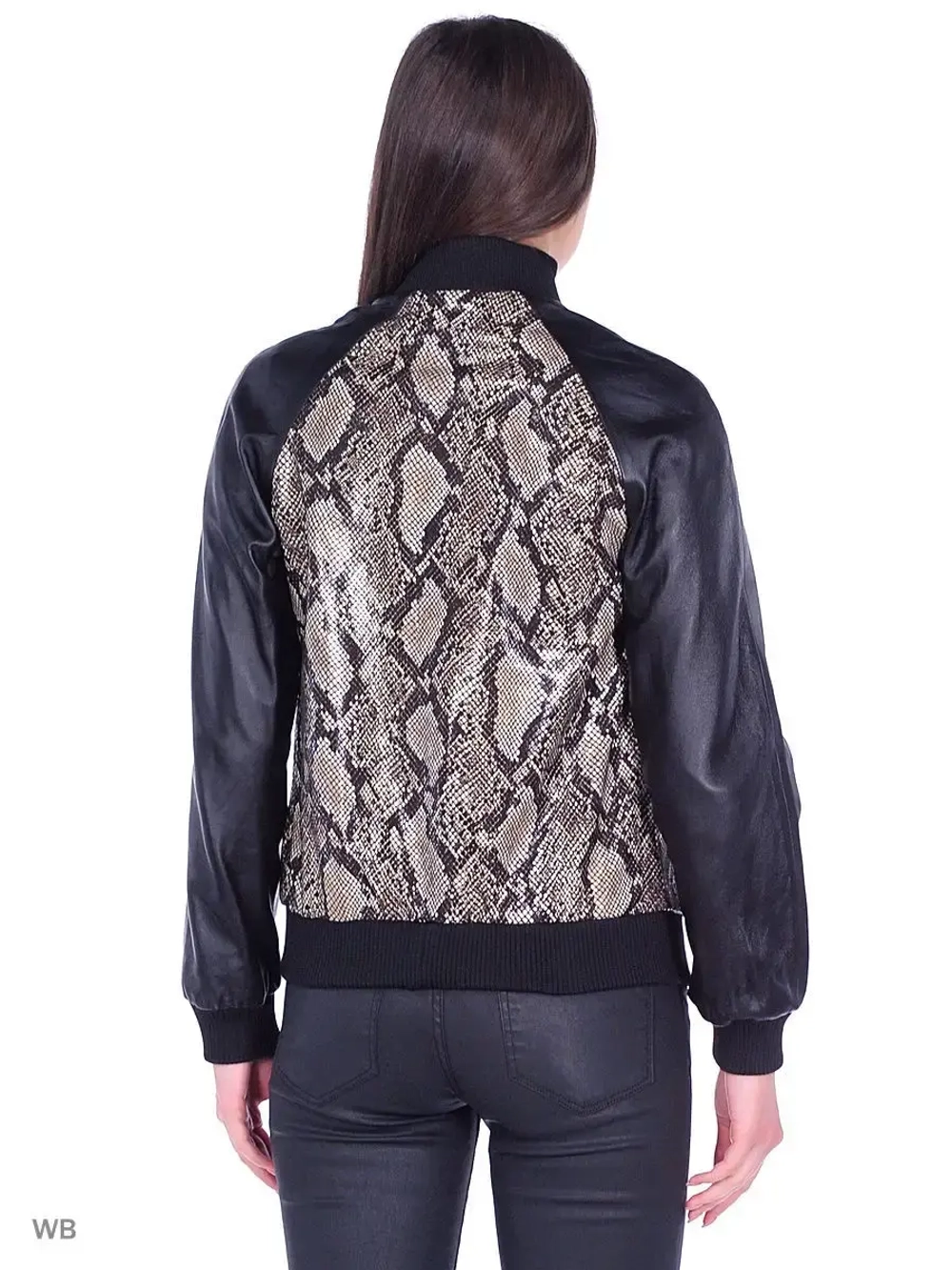 Куртка женская натуральная кожа, бомбер