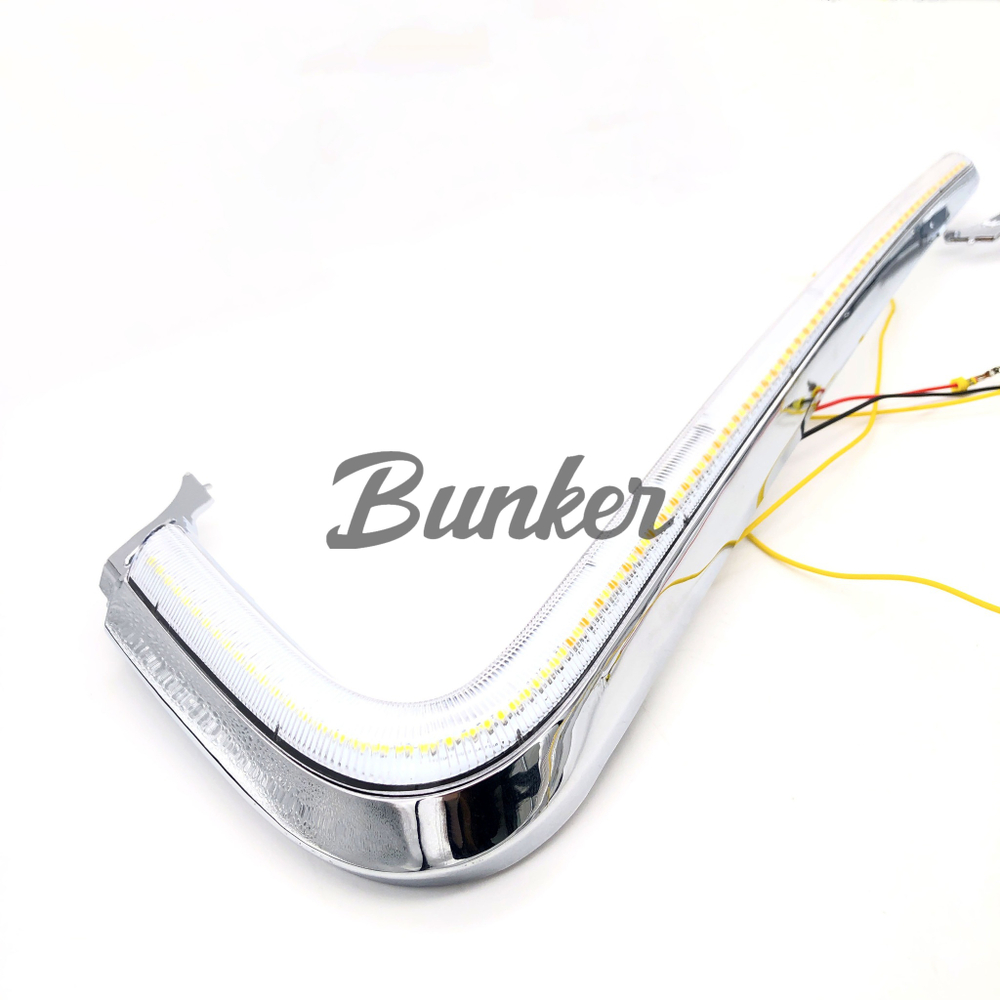 LED ДХО с поворотником Salman Vesta(хром)