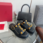 Valentino Roman Stud Slide Sandal