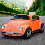 Детский электромобиль "Volkswagen Beetle " JE1818 6V, оранжевый