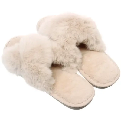 Тапочки женские домашние «TWIN», цвет бежевый, р-р 38-39