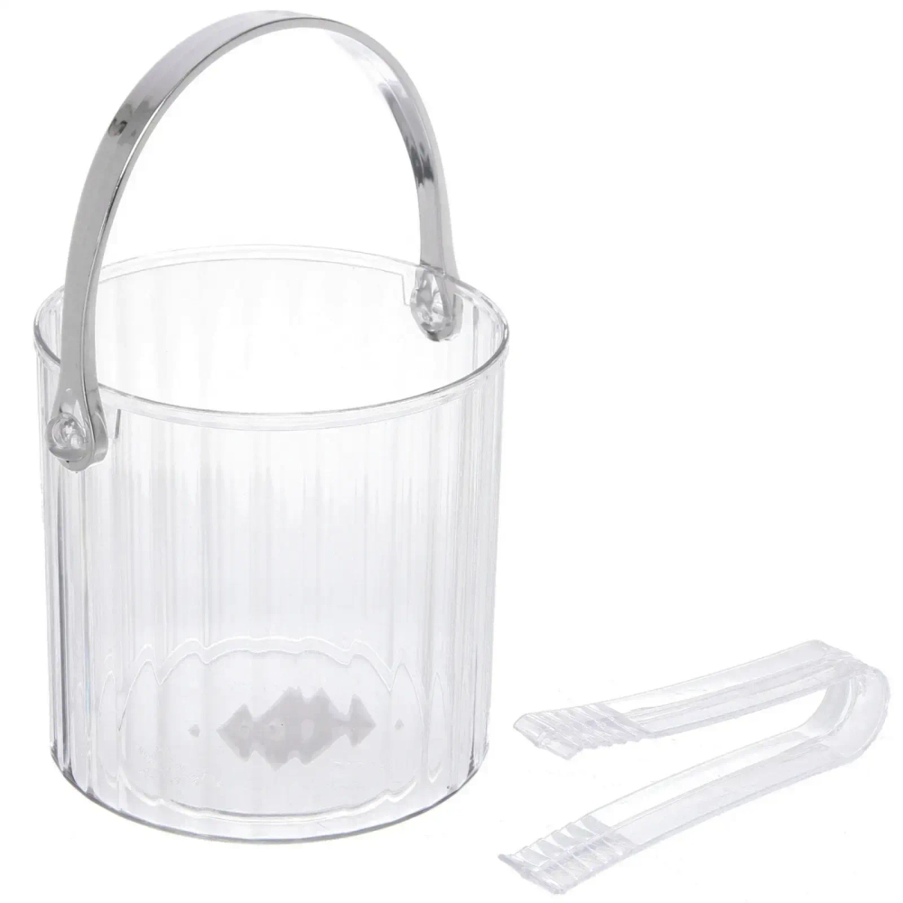 Ёмкость для льда 1,4л с шипцами «Орфей» 12*12см