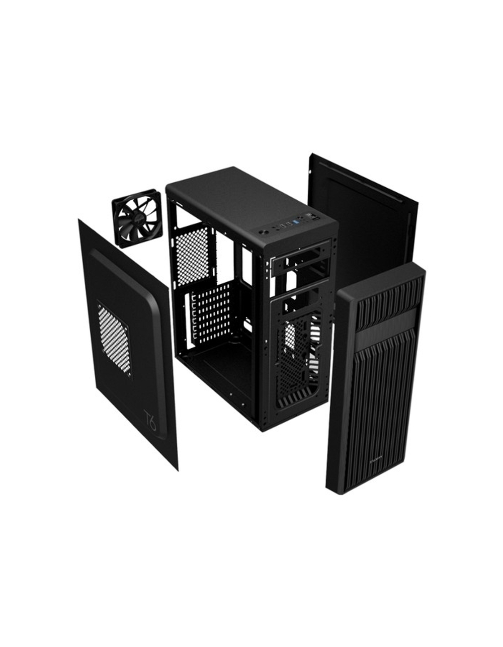 Miditower Zalman ZM-T6 (ATX, Black, без БП)