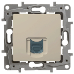 Розетка компьютерная RJ45 категория 6 UTP слоновая кость ETIKA Legrand