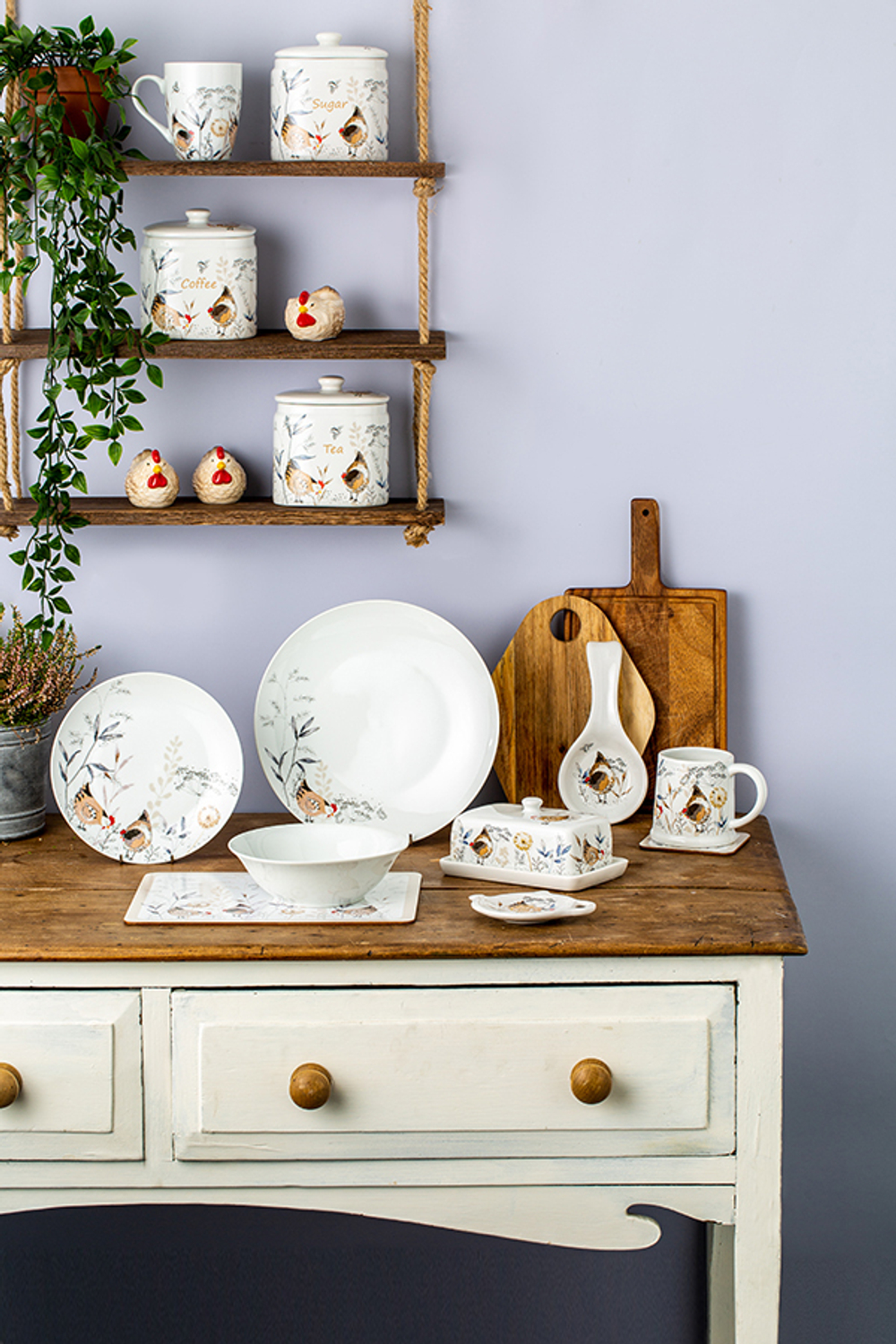 Тарелка обеденная country hens d 26,5 см