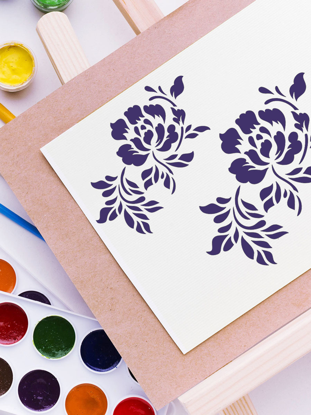 Трафарет для скрапбукинга из пластика многоразовый 050