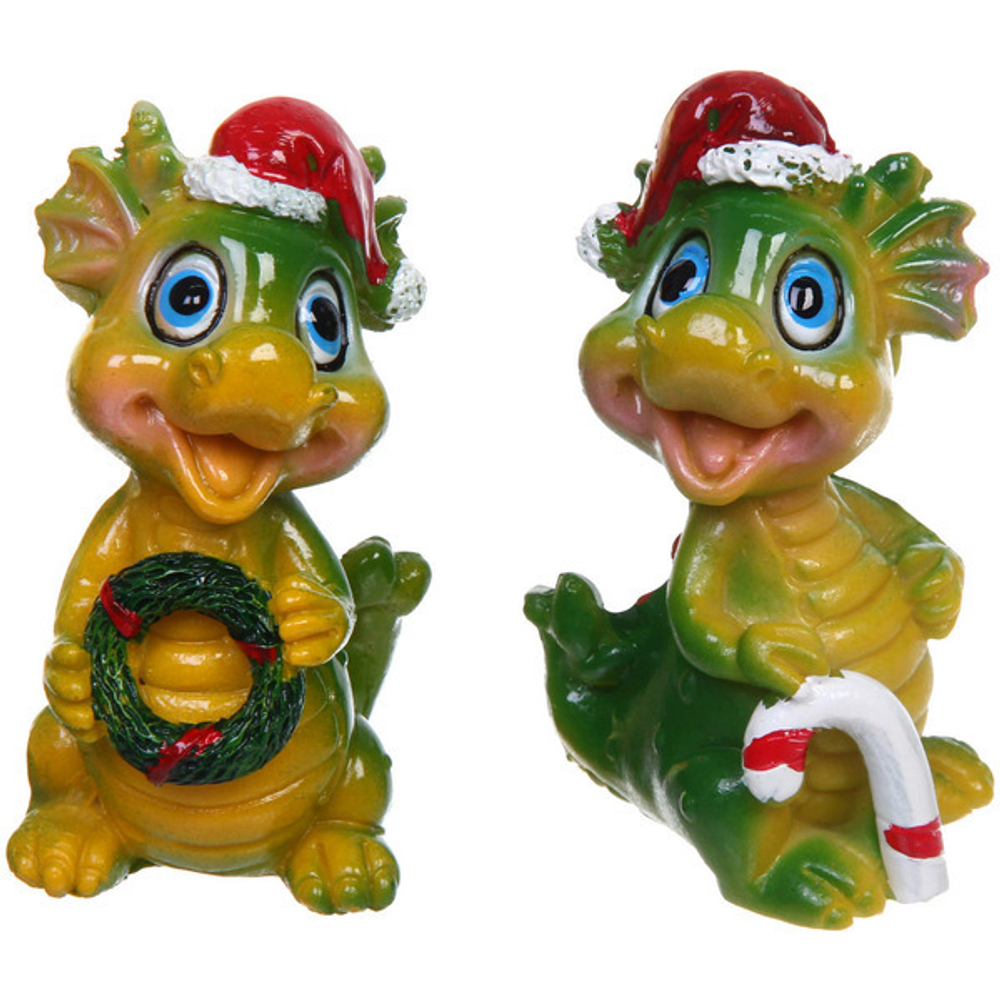 Фигурка «Дракоша Ричи с подарком» 7,8*5*4 см, микс