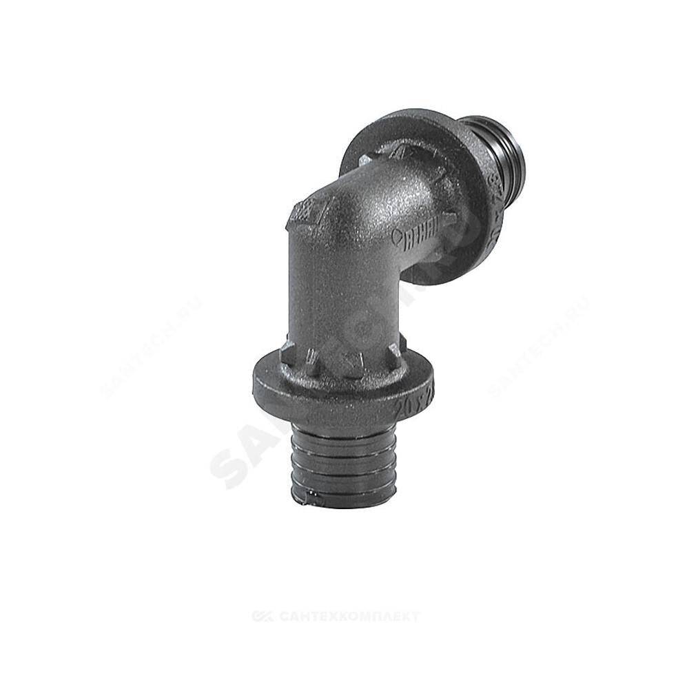 Угольник для PE-X труб аксиальный PPSU Дн 16х90гр RAUTITAN PX Rehau 11600211001