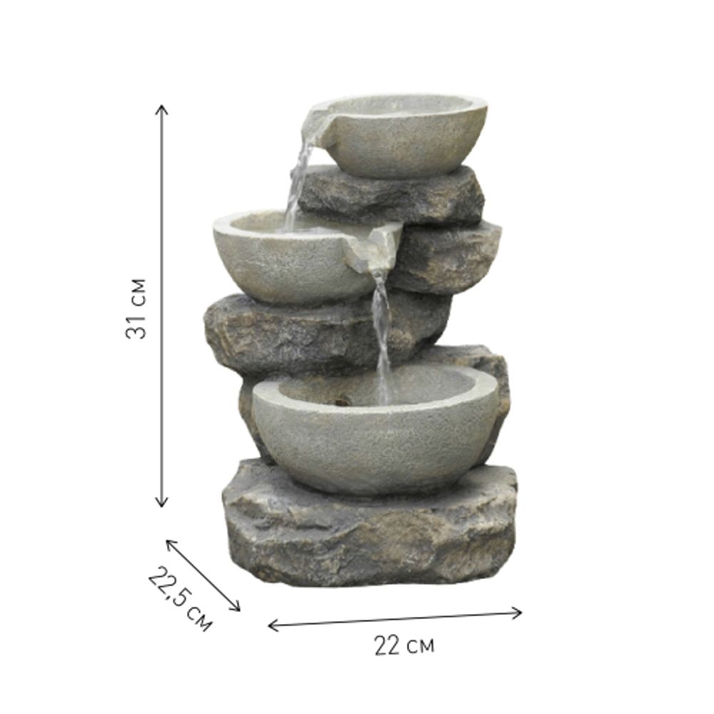 GWXF02930 GREEN APPLE Фонтан садовый Чаша | GREEN APPLE