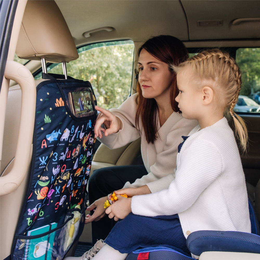 Накидка на сидение автомобиля. Алфавит