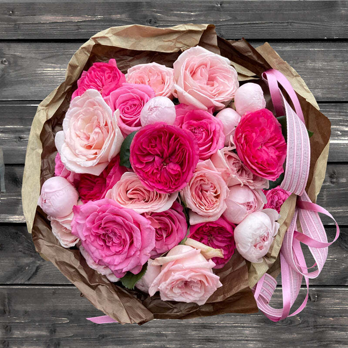 ❤️ Слова любви — букет ароматных розовых роз коллекции Фея розы — в день всех влюблённых у Феи