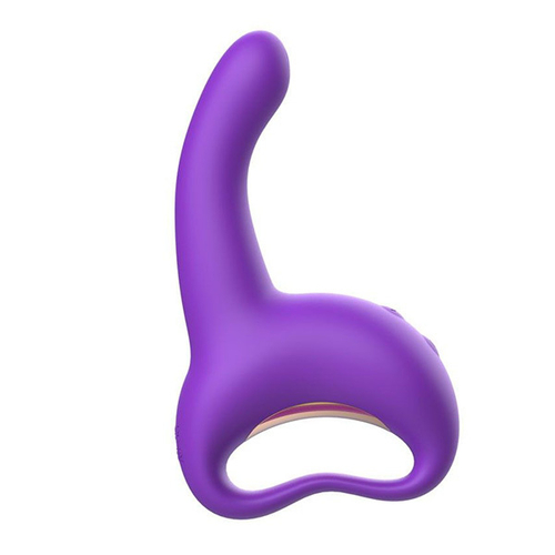 Фиолетовый вибратор 19,3см для G-стимуляции I-Moon Love Finger MY-1901 Purple