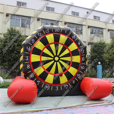 Надувной дартс «Двойной» на подкачке, диаметр 4,5 м, размер 4,5×2,5×4,5 м