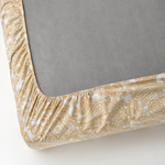 Простыня на резинке IKEA JATTEVALLMO (ЙЭТТЕВАЛЛМО), Желтый с рисунком, 90х200 см