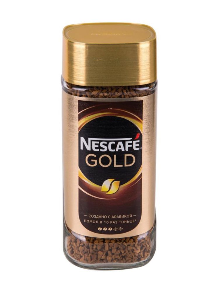 Кофе растворимый Nescafe Gold, стеклянная банка 190 г, 2 шт