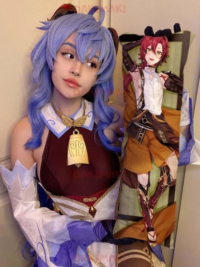 Мини дакимакура Шиканоин Хейдзо из Геншин Импакт | Genshin Impact арт. M0965, 60х20 см