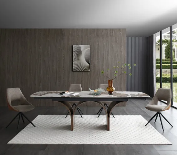 Раздвижной стол Torsion, 180-260х90 см, керамика