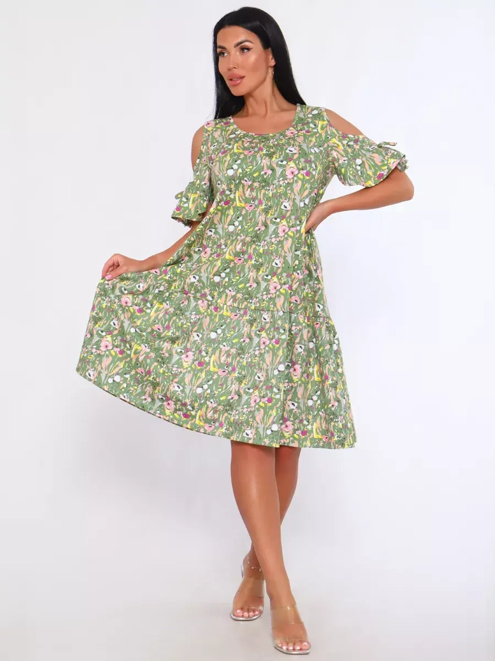 Платье свободное большие размеры