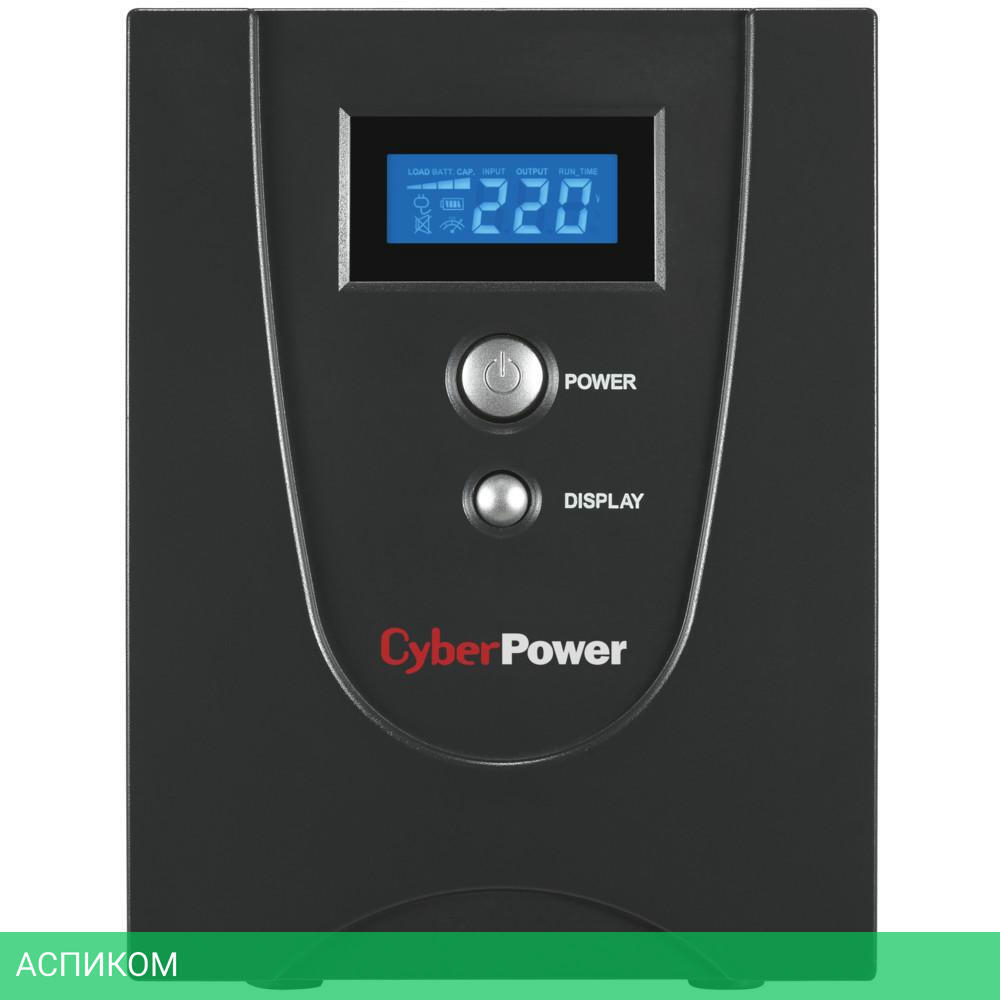Источник бесперебойного питания CyberPower Value LCD 2200VA Black (VALUE2200ELCD)