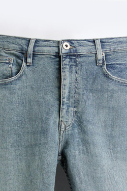 ZARA ДЖИНСЫ SKINNY FIT, ЗЕЛЕНОВАТО-СИНИЙ