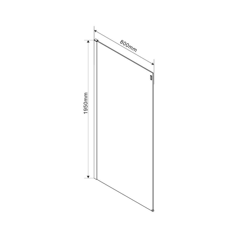Душевой уголок Como VSR-1C8013CL, 1300*800, хром, стекло прозрачное